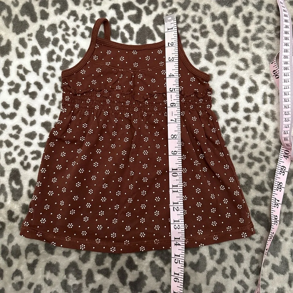 NWOT babyGap Babydoll Tank Top in Brown Size 18-24 Months Toddler Girls